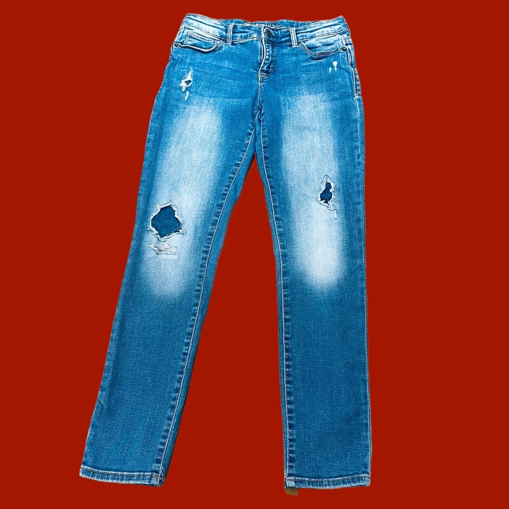 GAP Kids Super Skinny Distressed Blue Jeans Girl’s 12R